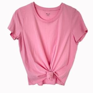 Madewell Knot-Front Tee Sz M